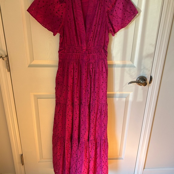 NWOT Anthropologie Maeve The Somerset Eyelet Maxi Dress XSmall - Picture 5 of 7